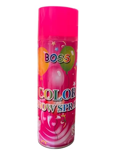 Image of Holi BOSS Colour Snow Spray | |Red /Pink | Non - Toxic | Eco - Friendly | 550ML | Made in India | Popo Toys