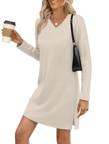 44% off - Sampeel Dresses for Women Fashion Fall Outfits 2025 Long Sleeve Sweater Dresses 2025 Trendy Winter...