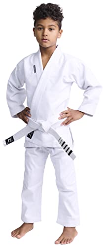 Kimono jiu jitsu brésilien enfant Ippon Gear Rookie avec veste renforcée et tissu léger