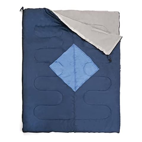 Out There! Saco de dormir doble de poliéster ligero para adultos Cover