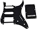 Dopro Guitar HSS Pickguard and Tremolo Trem Cover Back Plate fits Yamaha PACIFICA Guitar Black 3 Ply