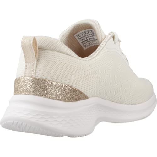 Skechers Damen Skech-Lite Pro 2.0 Brilliant Shimmer Turnschuhe, Natural Mesh Gold Trim, 41 EU – Ansicht 3