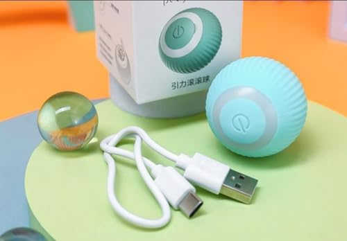 Kit Bolinha Bola Eletrônica Brinquedo Interativo Para Gato Cachorro Pet + Pena Com Som de Sino + Car