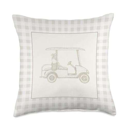 Golf Vintage Nursery Throw Pillow