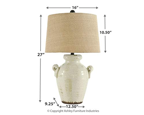 Signature Design By Ashley L100664 Emelda Farmhouse 27 Inch Ceramic Table Lamp thumb #2