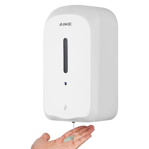 AIKE 1000 ML Distributeur De Savon Automatique Mural, Conception Anti-effraction pour Usage Public Et Commercial, AK1226S