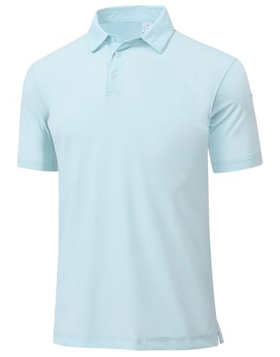 Image of Polo Shirts for Boys Golf Polo Shirt Short Sleeve Boys Performance Polo Dry Fit Stretch Collared UPF50+ Kids Golf Shirts