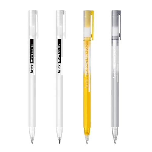 Arrtx �Q���y���A4�{�p�b�N (��*2�A��*1�A��*1)�A�A�[�e�B�X�g�p1mm�׎��Q���C���N�y���A�A�[�J�C�u�C���N�y���A�������̕`��A�C���X�g�A�X�P�b�`�A���C�e�B���O�p�̃z���C�g�u���y��