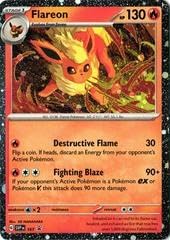 Pokemon - Flareon SVP 167 – Prismatic Evolution Black Star Promo Cosmos Foil – Single Card