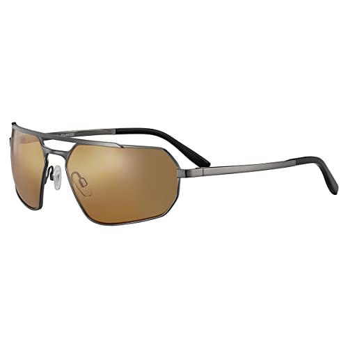Serengeti Hinkley Gafas, Shiny Gunmetal, M-L Unisex Adulto Serengeti Hinkley Gafas, Shiny Gunmetal, M-L Unisex Adulto