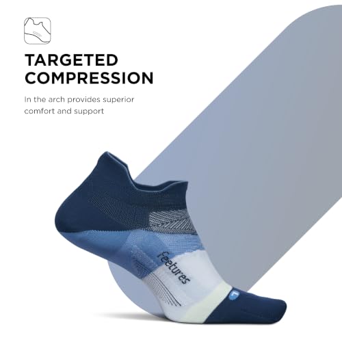 Image of Feetures Elite Light Cushion Mini Crew Sock - Sport Sock with Targeted Compression