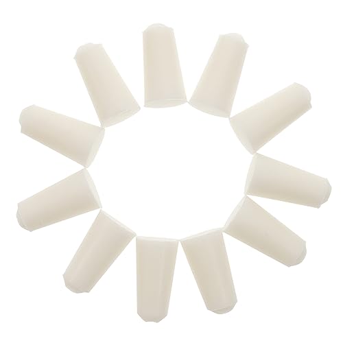 CIYODO 20pcs Test Tube Wine Bottle Stopper Pulltaps Corkscrew Test Tube Sealing Stopper Bore Connector Equipment Flask Stoppers Automotive Glassware Flask Plugs Brake White