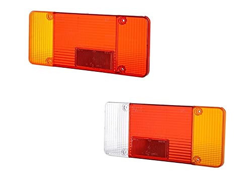 Lot de 2 lentilles en plastique gauche et droite pour feux arrière, châssis, plateforme, vans