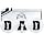 Dad Gifts Golf Balls Set of 3 for Golfer, Husband, Golf Lovers from Daughter, Son, Wife, for Father's Day, Birthday, Retirement, Christmas - DAD Initial