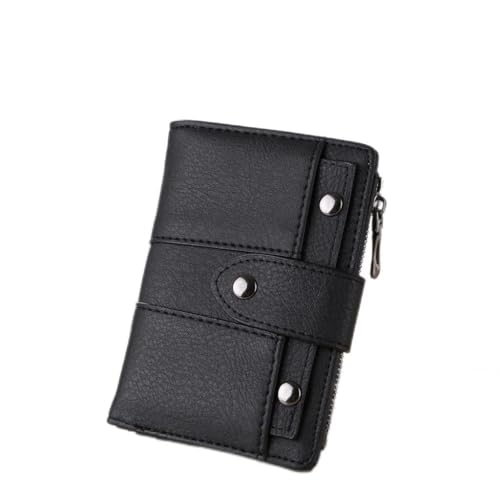 Women Wallet Simple Retro Rivets Short Wallet Coin Purse Card Holders Handbag for Girls Purse Small Wallet(D)