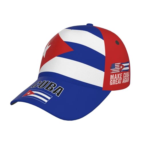 RTYHYMXCZ Make Cuba Great Again Hats Adjustable Baseball Caps Cool Dad Hats Lightweight Trucker Hat