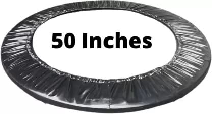 Black Jumprfit Replacement PVC Trampoline Safety Cover Universal Fitting Outdoor 50 Inch