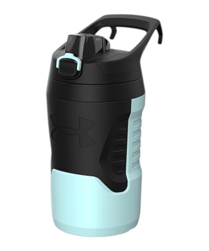 Image of Under Armour 32 oz Insulated Water Bottles - Sports Water Jug with Fence Hook, Leak Resistant for Baseball, Football & More, 32 oz Insulated, Breeze Blue