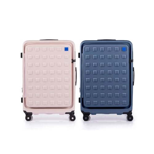 Image of Samsonite Red TOIIS M Expandable 75 Cms Large Check-in Polycarbonate Hard Sided 8 Wheel Spinner Luggage /Suitcase /Trolley Bag (Petal Pink) (Double Wheel), Pink