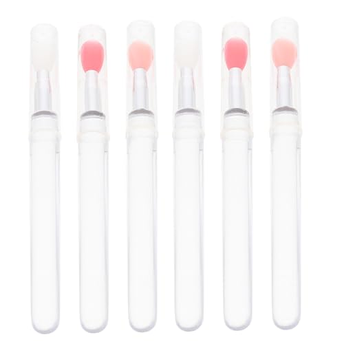OATIPHO 6 Piezas Pincel de Labios de Silicona Pincel para Maquillaje de Labios Cosmético Aplicador de Mascarilla Labial para Pintalabios Mujer