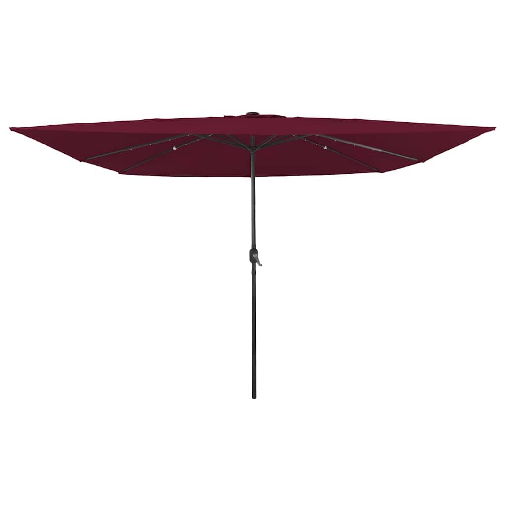 Parasol de jardin contre la chaleur avec ombrage généreuse et toile carrée