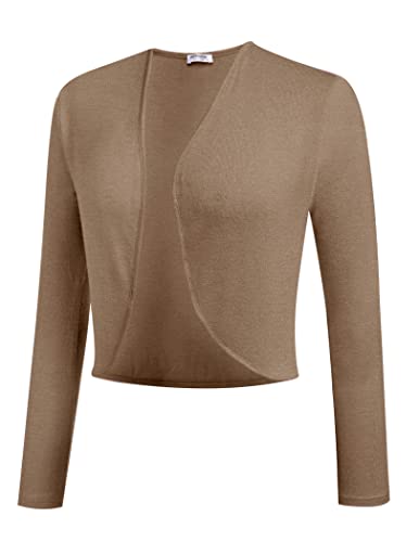 Hotouch Women's Shrug Bolero Cardigan with Open Front