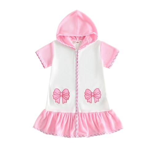 Image of Nituyy Toddler Girls Boys Swim Cover Up Terry Cloth Swimsuit Coverup Wraps Zipper Bathing Suit Pool Beach Poncho Cover-Ups