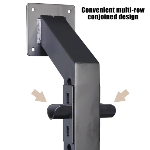 Estante de pared para rollos de tela y vinilos, organizador de metal ajustable que ahorra espacio 6