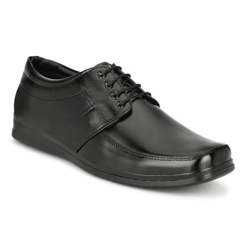 Image of Leatherful Formal Lace-up Derby Shoes for Men | Full Grain Genuine Leather | PU Sole & Nappa Lining | Office | Party | Smart Casual