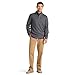 IZOD Men's Button Mock Sweater, Iron Gate