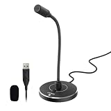 CMTECK USB Computer Microphone, Studio-Quality，Plug & Play for PC,Laptop