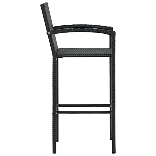 Chaises de comptoir en polyrotin imperméable pour bar et bistrot