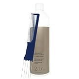BlondeMe Premium Developer 2% / 7 Volume 33.8 Fl Oz with Dual Purpose Comb – Low Volume Cream Developer for Gentle Toning and Blonde Hair Color