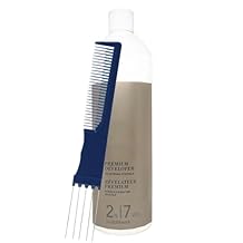 BlondeMe Premium Developer 2% / 7 Volume 33.8 Fl Oz with Dual Purpose Comb Low Volume Cream Developer for Gentle Toning and Blonde Hair Color