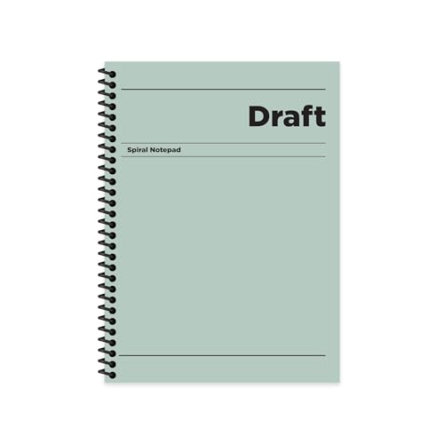 Çizgili Sert Kapak Spiralli Draft Defter Yeşil 17x24