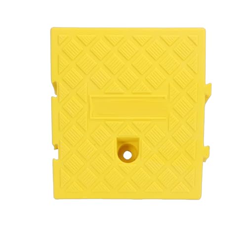 Rampa portátil para bordillo de entrada, elevada 13 cm, antideslizante con textura, para coches, motocicletas y bicicletas, capacidad de carga de 2 T, material PE (amarillo) miniatura 4