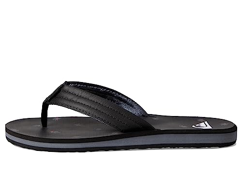 Image of Quiksilver mens Quiksilver Men's Carver Print 3 Point Flip Flop Athletic Sandal