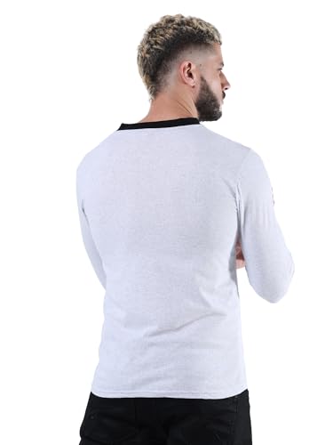 Image of fanideaz Mens Premium High Neck Henley T Shirts for Men Branded Full Sleeve Shirt for Men in Pure Cotton Casual & Formal Wear