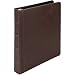 Samsill Vintage Hardback Book Binder/Professional Binder Organizer/Planner Binder / 1 Inch 3 Ring Binder/Dark Brown (No Zipper, Letter Size)