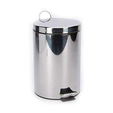 Denny International 3L Silver Pedal Bin Cover
