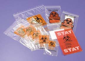 Biohazard Autoclavable Bags, 1.5 mil (10''x15'') (1000 per case)