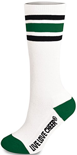 chassé Cheerleading Striped Knee-High Socks