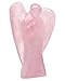 Nelson Creations, LLC 2 Inch Rose Quartz Guardian Angel Figurine Hand-Carved Natural Stone, Known as The Stone of Unconditional Love