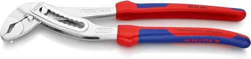 KNIPEX Alligator Wasserpumpenzange verchromt mit Mehrkomponenten-Hüllen 300 mm, 88 05 300