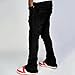 Stacked Jeans Men Ripped Raw Trim Stretch Fit Skinny Vintage Denim Pants Slim Fit Fashion Trousers Streetwear (Black, M)