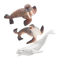 BCOATH Realistic Walrus Figurine Hand Painted Miniature Ocean Animal Figures for Interactive Learning Sea Animal for Birthday and Classroom Play