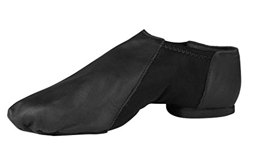 Slip On Leather Jazz Shoes Black