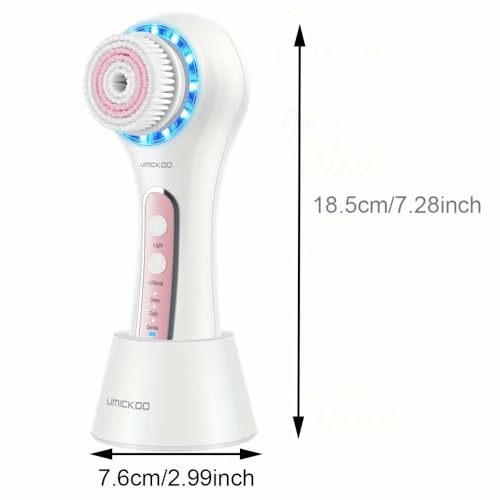 Brosse exfoliante visage rotative rechargeable NYSDM avec 5 têtes - 7