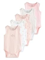 NEXT Baby Mädchen 5er-Pack Trägertops Pink Bunny 50