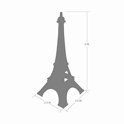 Allgala Eiffel Tower Statue Decor Alloy Metal, And Size (07", Silver) #TOP3